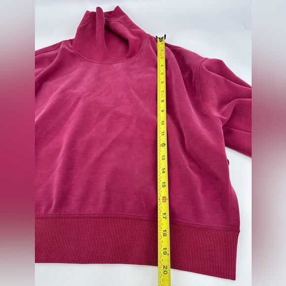 Lululemon Softstreme Turtleneck Pullover Pomegranate Size 4 - Picture 7 of 9